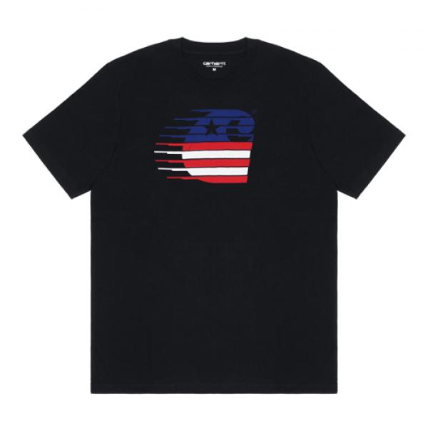(I021140)WIP S/S MOTION T-SHIRT-BLK