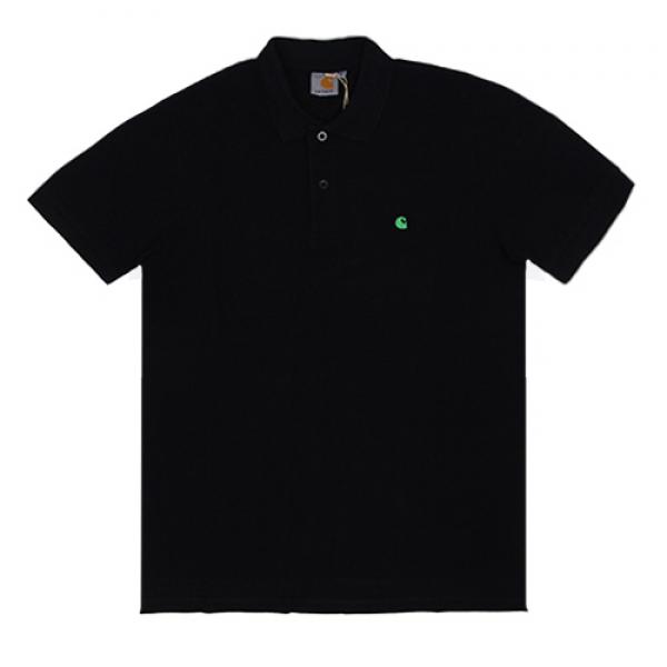 (I016466) S/S SLIM FIT POLO-BLK