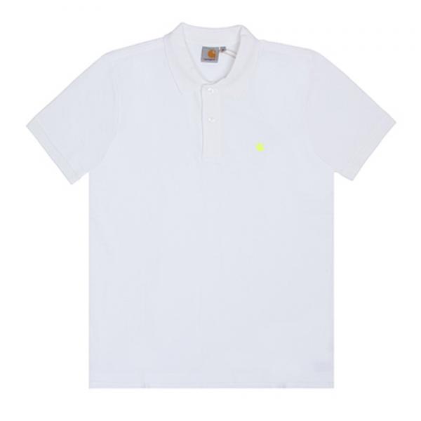 (I016466) S/S SLIM FIT POLO-WHT
