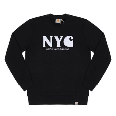 (I020300) NEW YORK CITY SWEATSHIRT-BLACK / WHITE
