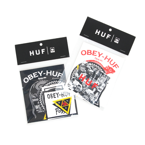 HUF X OBEY STICKER PACK