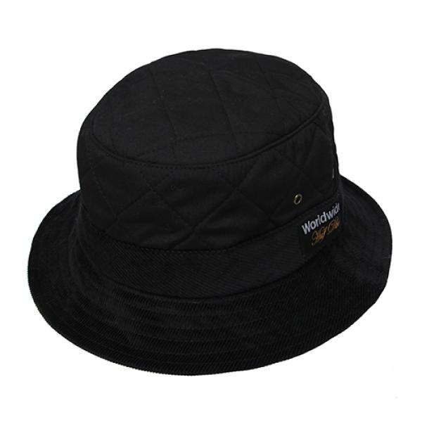 QUILTED BUCKET-BLK