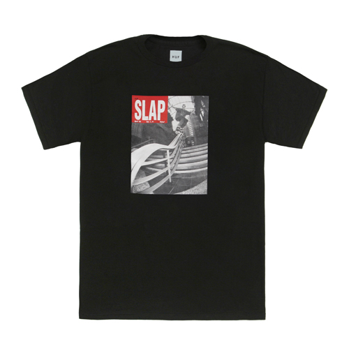 HUF X SLAP FIRST COVER TEE-BLK