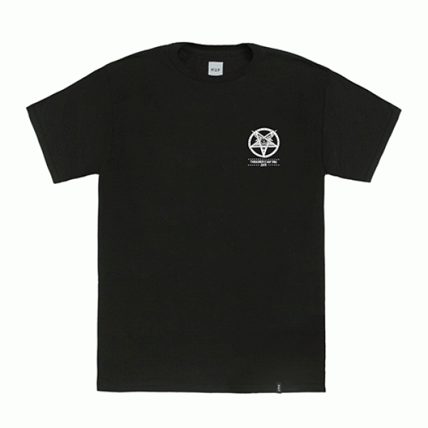 HUF X THRASHER DOWNHILL FROM HERE TEE-BLK