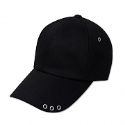 UNISEX BETTER EYELET BASEBALL CAP-BLACK