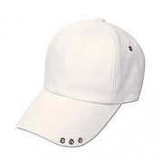UNISEX BETTER EYELET BASEBALL CAP-WHITE