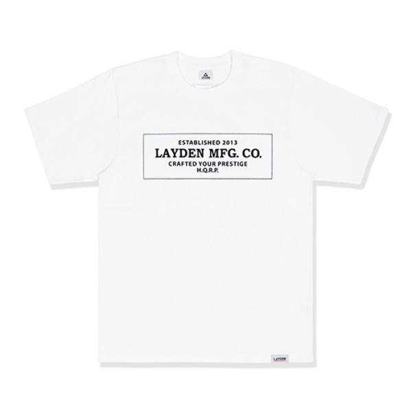 SQUARE LETTER TEE - WHITE