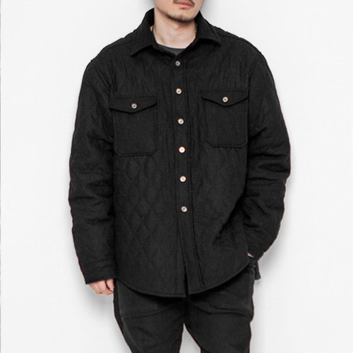 2016 BLACK WIDE QUILTED SHIRTS
