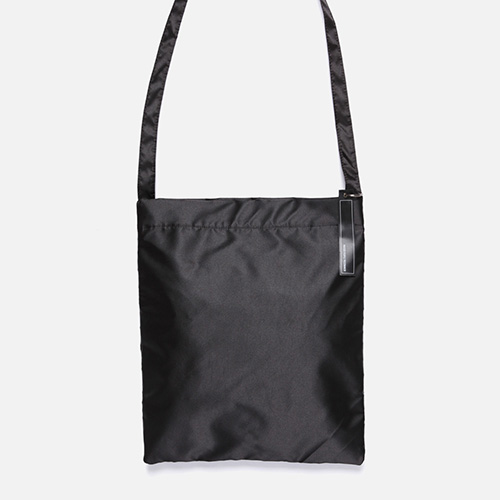 SATIN CROSS & SHOULDER BAG (BLACK)