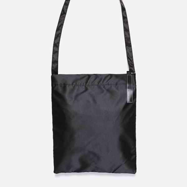 SATIN CROSS & SHOULDER BAG (BLACK)