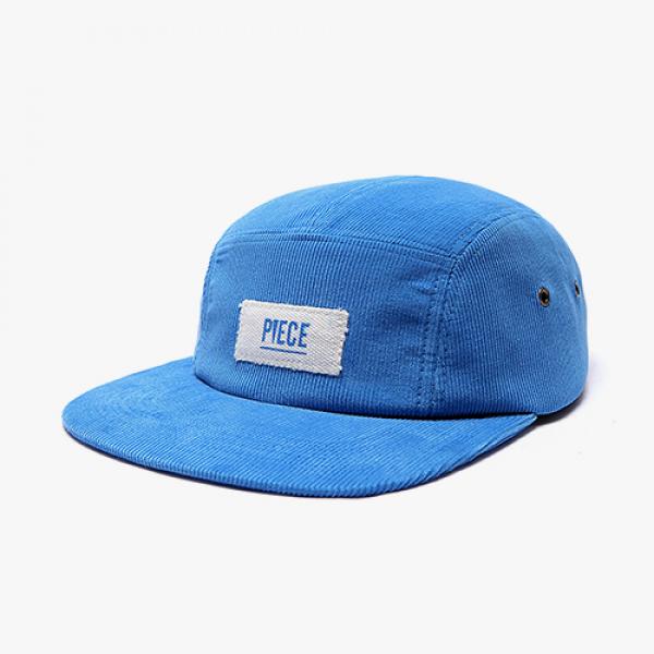 PIECE BOX CORDUROY CAMP CAP (BLUE)