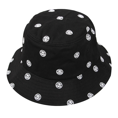 SS EMBROIDERED BUCKET HAT-BLK