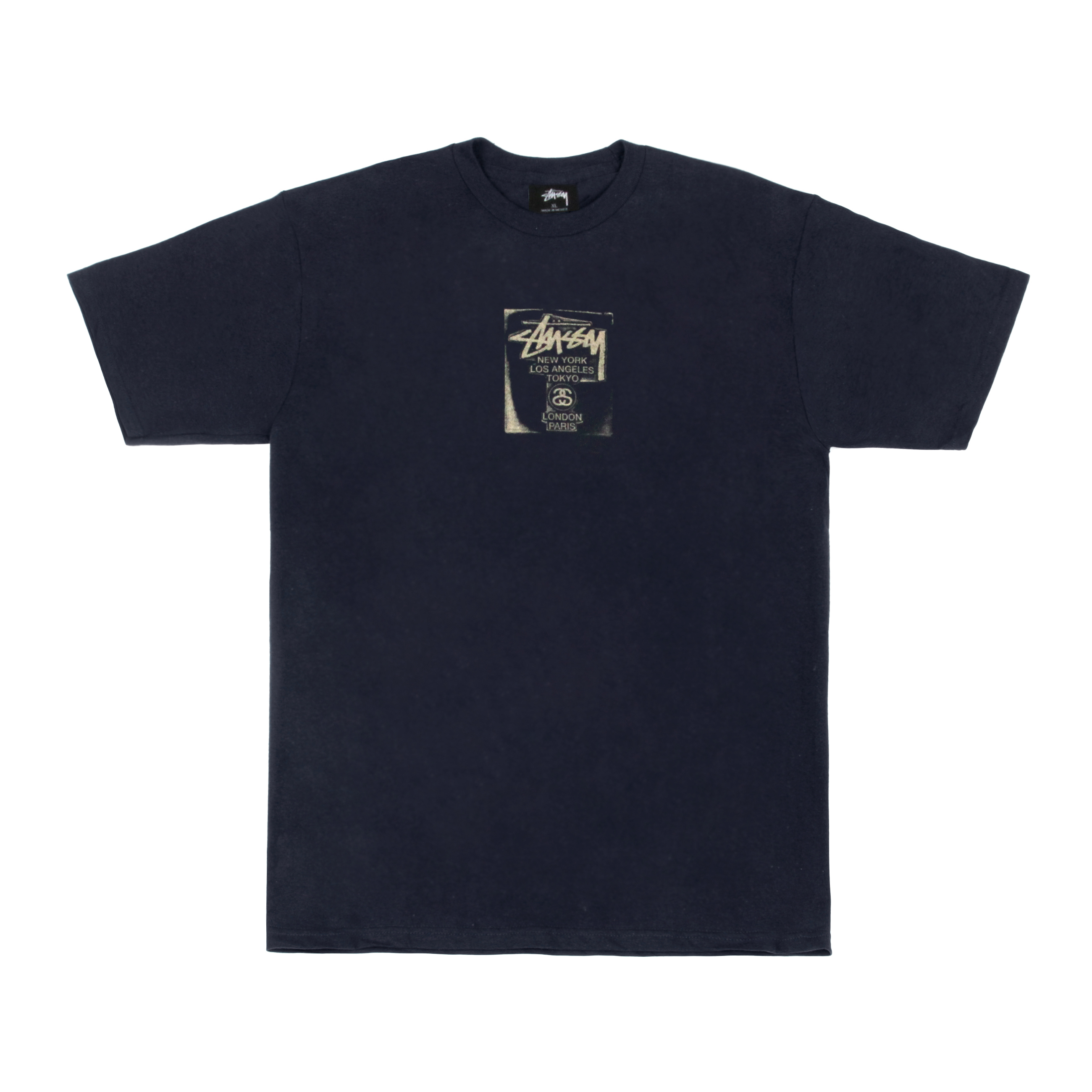 WT STAMP TEE-NVY