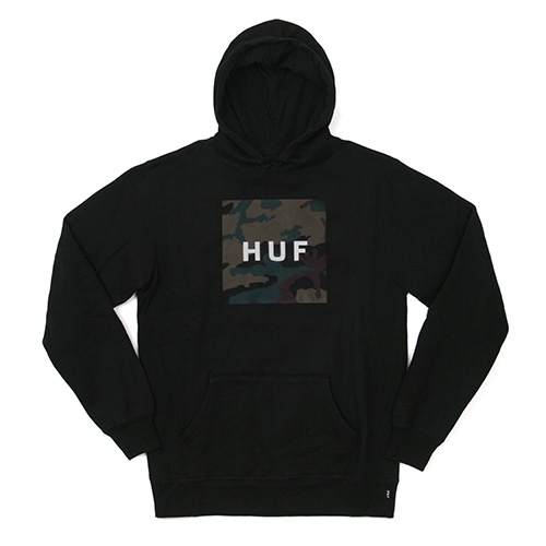 MUTED MILTARY BOX LOGO PULLOVER-BLK