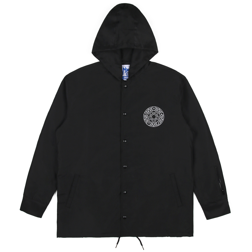 [NYPM] NOISE HOODIE COACH JACKET (BLK)