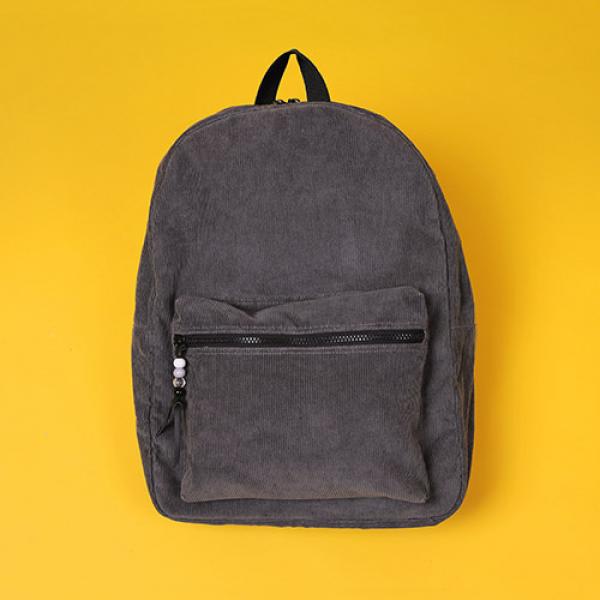 ALICE CORDUROY DAY PACK (CHARCOAL)