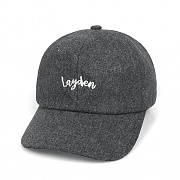 WOOL ARCH PATCH 6-PANEL-CHARCOAL