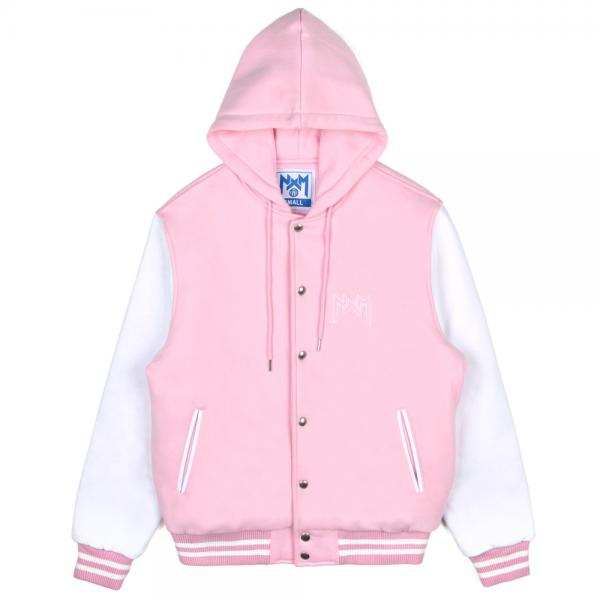 [NYPM] NASTY KICK HOODIE STADIUM JACKET (PINK)
