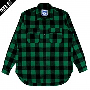 [NYPM] NASTY NOISE FLANNEL SHIRTS (GREEN)