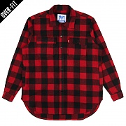 [NYPM] NASTY NOISE FLANNEL SHIRTS (RED)