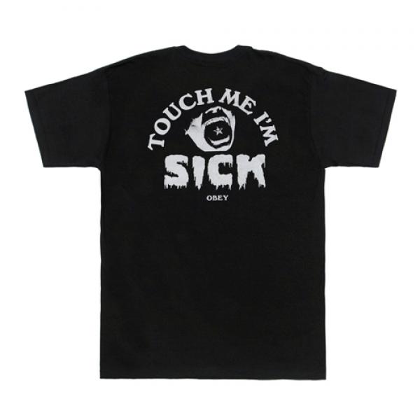 (163081342)TOUCH ME IM SICK TEE-BLK