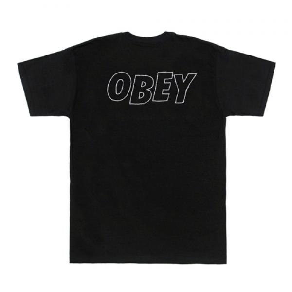 (163081319)OBEY LO-FI  TEE-BLK