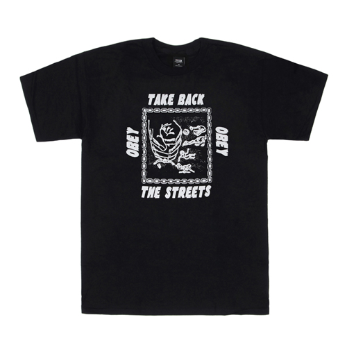 (163081412)TAKE BACK THE STREETS TEE-BLK