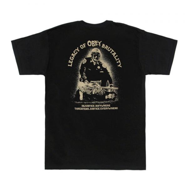 (163081360)OBEY LEGACY OF BRUTALITY TEE-BLK