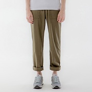 REVERSED TWILL FATIGUE PANTS-OLIVE