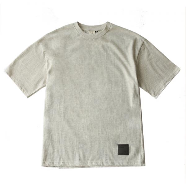 Simple Short Sleeve T-shirt_Oatmeal