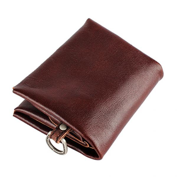 24# H FOLD WALLET - RED BROWN
