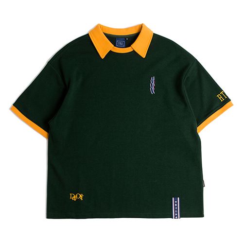 DAY OFF COLLAR T SHIRTS_GREEN