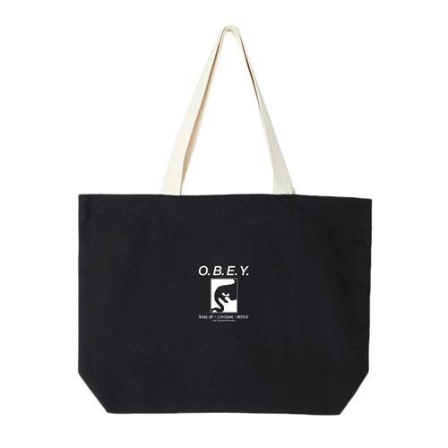 WAKE UP CONSUME REPEAT TOTE BAGS-BLK
