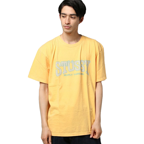 BURLY THREADS PIG. DYED TEE-F.YELLOW