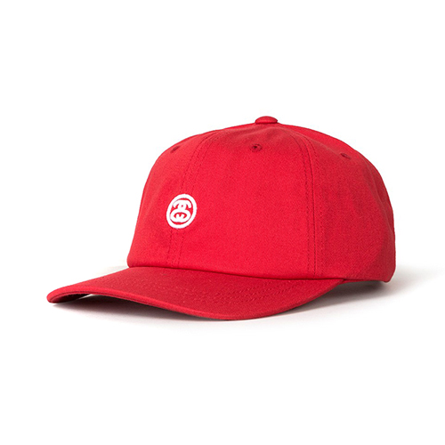 CONTRAST STRAP CAP-RED