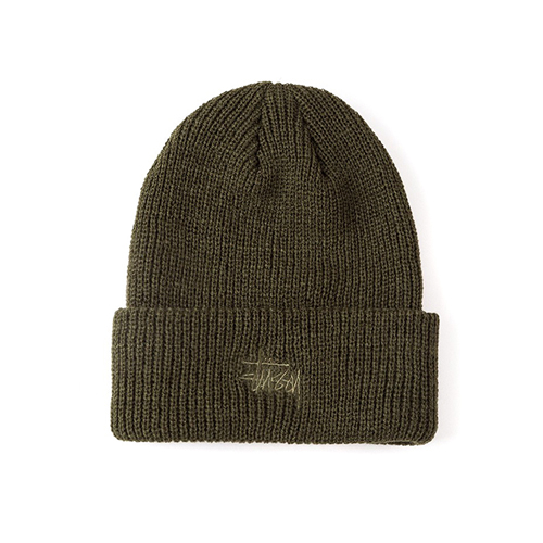 SMOOTH STOCK BEANIE-OLIVE