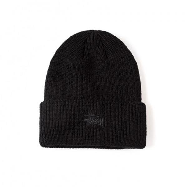 SMOOTH STOCK BEANIE-BLK