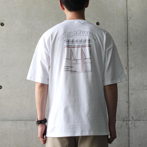Back Printing Short Sleeve T-shirt 01 Ver2_White