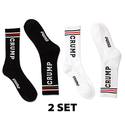 crump logo socks (CA0002)-2set