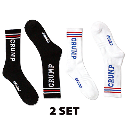 crump logo socks (CA0002-1)-2set