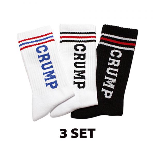 crump logo socks (CA0002)-3set