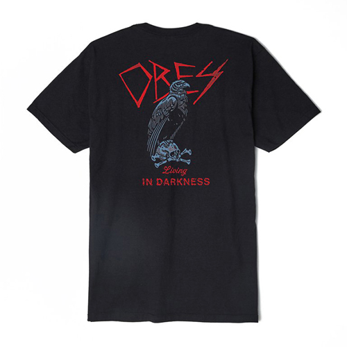 (163081545)LIVING IN DARKNESS TEE-BLK