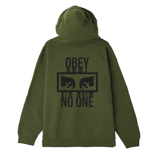 (111731559)NO ONE PULLOVER HOOD-ARMY