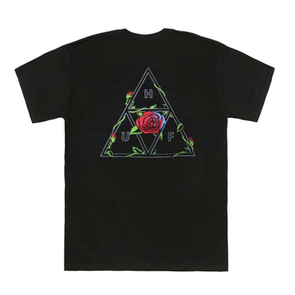 ROSES TRIPLE TRIANGLE TEE-BLK