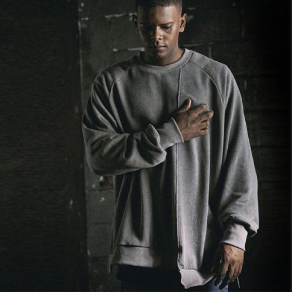 unbalance pigment sweatshirt(gray)