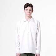TN Pocket Zip Up Shirts - WHITE
