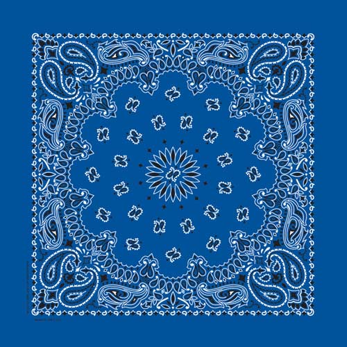 Paisley Bandana-BLUE
