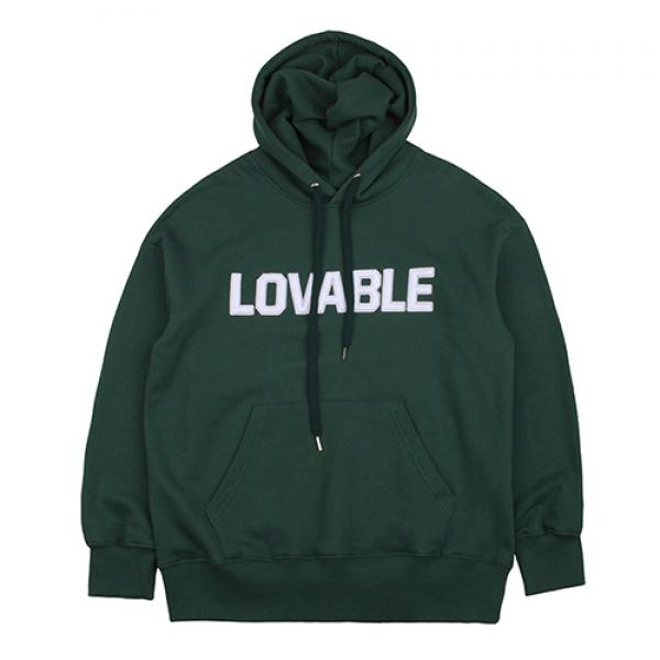 Lovable Cotton Dropshoulder Hoodie Sweatshirts - Green