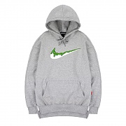 TRIPSHION GREEN BENDING TOOTHPASTE HOODIE - GRAY
