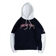 FOREVER YOUNG LAYERED HOODIE_NAVY